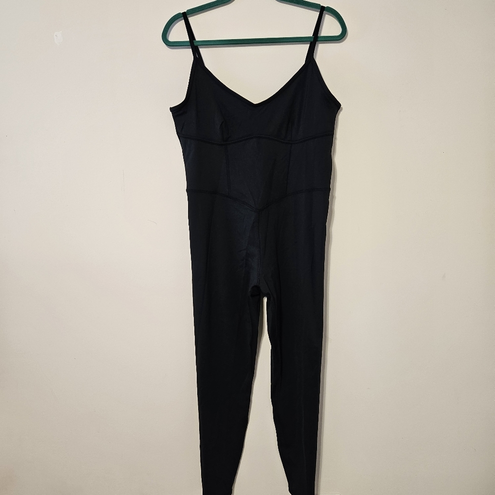 JoyLab Black Corset Spaghetti Strap Athelic Bodysuit